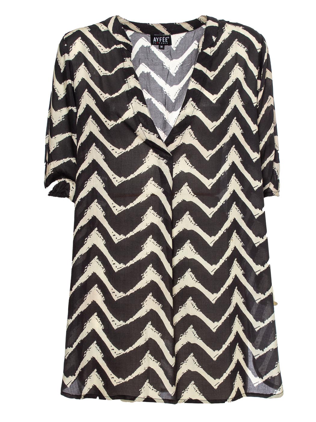 BLUSA SCOLLO A V ,4 TG, 100% VI, MADE IN INDIA
